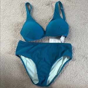 Cupshe Blue Bikini Set Classic Design